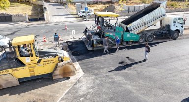Kayseri Melikgazi'de tam gaz asfalt çalışması