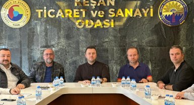 Keşanspor Keşan TSO'yu ziyaret etti