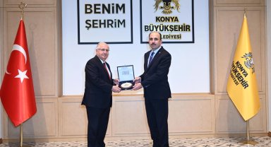 Konya'da Bakan Güler'den Başkan Altay'a ziyaret