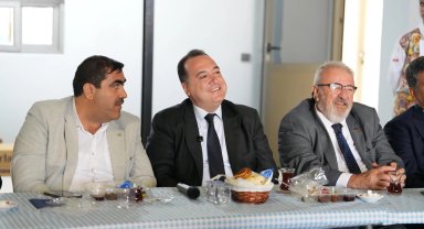 Manisa'da Başkan Dutlulu, Mermerciler Sitesi esnafıyla buluştu