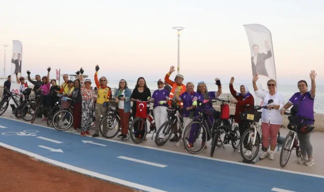 Mersin'de kadınlara pedal gücü