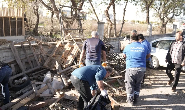 Muğla Dalaman'da 25 bin ton atık toplandı
