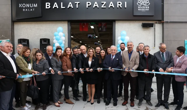 Nilüfer'in modern pazar alanı Balat'ta hizmete açıldı