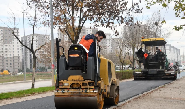 Osmangazi'de park içi yollar yenilendi