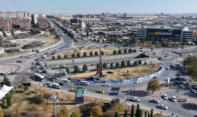 Otogar Kavşağı'nda düzenleme çalışması başladı