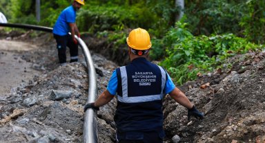 Sapanca Yanık'ta içme suyu hattı yenileniyor