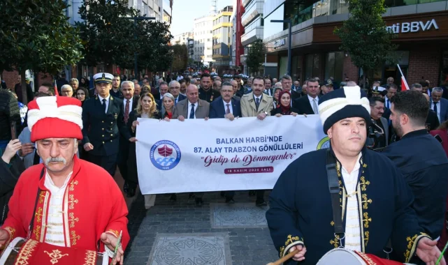 Trabzon'da 'Gidip de Dönmeyenler' etkinliği! 511 şehit anıldı