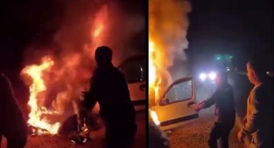 Yanan araçtan aileyi kurtaran cezaevi personeline Bakan Tunç'tan tebrik