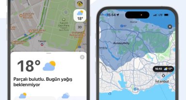 Yandex Maps'e gerçek zamanlı hava durumu tahminleri geldi