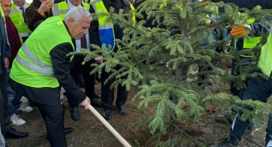 Bursa Büyükşehir'den 15 bin fidanlı 'Hatıra Ormanı'