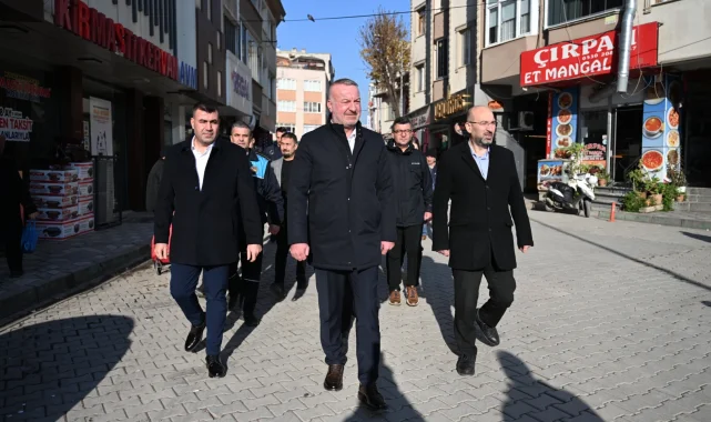 Bursa Karacabey'de Başkan Karabatı sahada