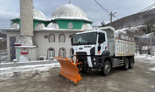 Bursa Nilüfer'de kar mesaisi