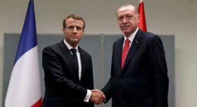 Cumhurbaşkanı Erdoğan Macron ile görüştü