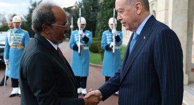 Cumhurbaşkanı Erdoğan mevkidaşı Mahmud'u ağırlıyor