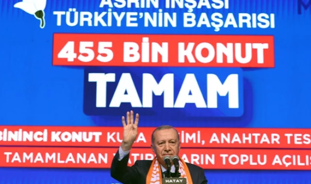 Erdoğan: 455 bininci konutu teslim ediyoruz