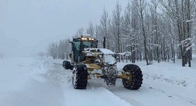 Erzurum'da aşırı kar yağışı ve tipi ulaşımı felç etti
