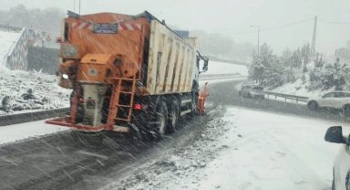 Gaziantep'te karla mücadele seferberliği