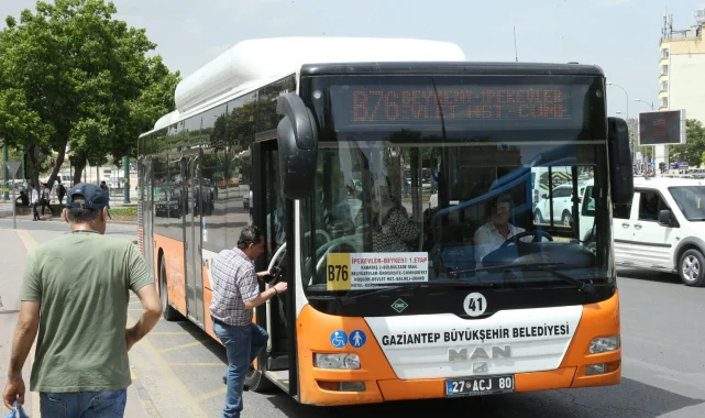 Gaziantep'te toplu ulaşım hattına yeni bir hat ekledi