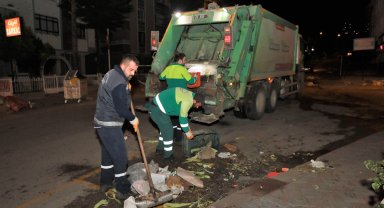 Keçiören'de pazar sonrası hijyen seferberliği