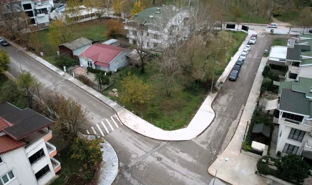 Kocaeli Başiskele sahilinde ilk etap yaya kaldırımları tamam