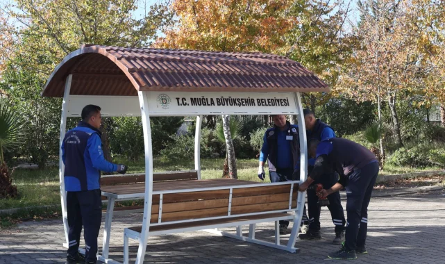 Muğla Köyceğiz'de ortak alanlar Büyükşehir güzelliği