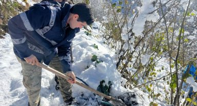 Ordu'nun yüksek ilçelerinde su hatları dondu