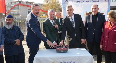 Yeni Çiftlik Ulu Camii'nin temeli törenle atıldı