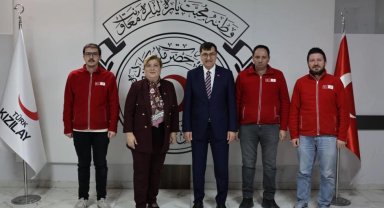 Başkan Kahveci'den Türk Kızılay Kütahya Şubesi'ne ziyaret