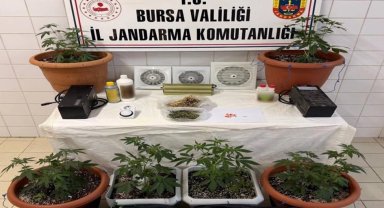 Bursa Nilüfer'de jandarmadan uyuşturucu operasyonu