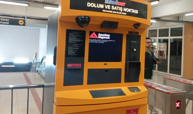 Bursa Osmangazi İstasyonu'nda Bursakart kiosk krizi!