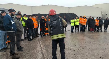 Büyükşehir İtfaiyesi'nden TCDD'ye yangın eğitimi