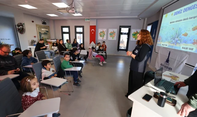 Çocuklar Efes Selçuk'ta denizin gizli dünyasını keşfetti