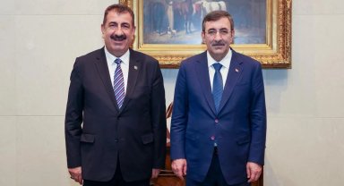 Cumhurbaşkanı Yardımcısı Yılmaz TÜRKYED'i kabul etti