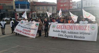 Emekliler Keşan'da geçim isyanını yükseltti
