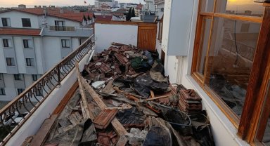Fırtına mağduru şehit ailesine Kocaeli Büyükşehir'den destek