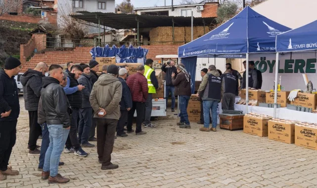İzmir Büyükşehir'den afetzede arıcılara 'can suyu' katkısı