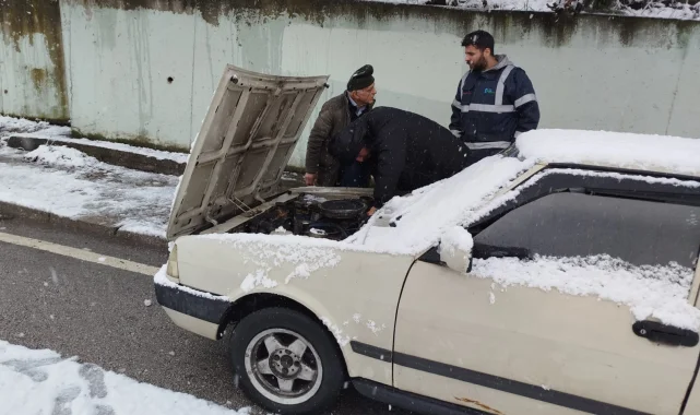 İzmit Belediyesi kar mesaisinde!