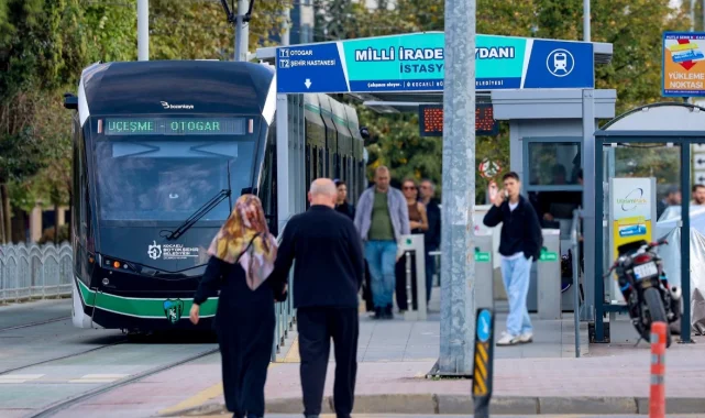 Kocaeli'de Akçaray, 2025'te 19 milyon yolcu taşıdı