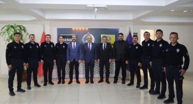 Konya'da komiserliği kazanan zabıta memurları görevde