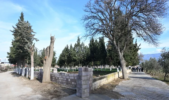 Manisa'da Aşağı Koçaklar Mezarlığı güvenli hale getirildi