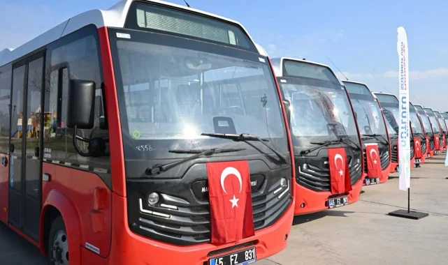 Manisa'da toplu taşımaya 12 yeni araç