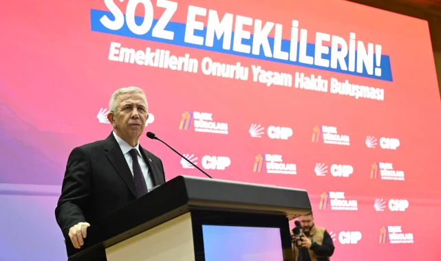 Mansur Yavaş emekliler buluşmasına katıldı