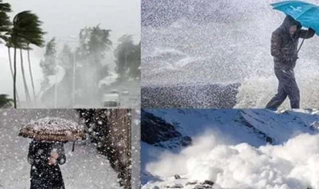Meteoroloji'den kuvvetli kar ve fırtına uyarısı