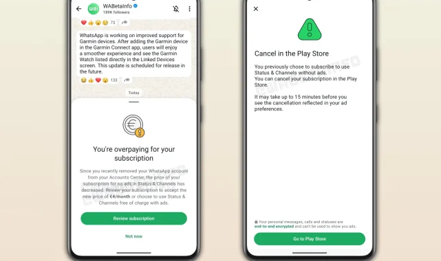 WhatsApp reklamsız aboneliğe hazırlanıyor!