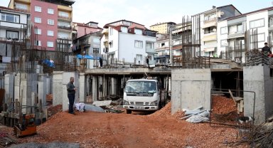 Yeni Kuruçeşme Merkez Camii hızla yükseliyor
