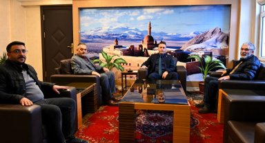 Ağrı'da gazetecilerden Emniyet Müdürü Önder'e ziyaret