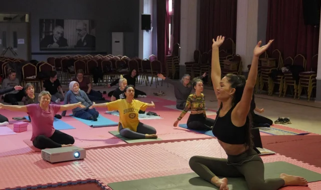 Balıkesir Ayvalık'ta yoga kurslarına büyük ilgi