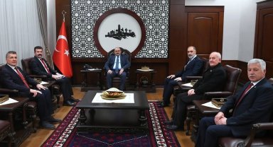Balıkesir'de Emekli Emniyet Mensuplarından Vali Ustaoğlu'na ziyaret