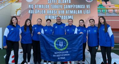 Bursa Büyükşehirli atletler Mersin'den boş dönmedi