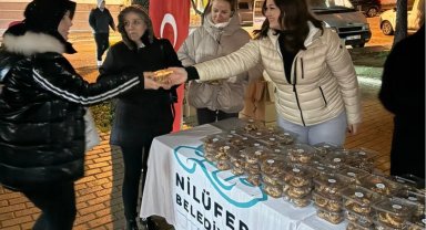Bursa Nilüfer'de Berat Kandili bereketi